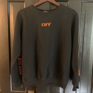 Off white VLOAN Crew neck Sweatshirt. Excellent condition. Size Large.